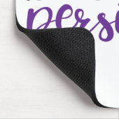 彼女は主張しました(黒か紫色) マウスパッド (コーナー)