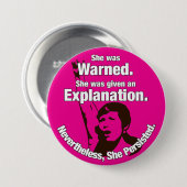 "彼女は主張しました!" Pin 缶バッジ (正面&裏面)