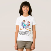 彼女は乗得り切れるチキンだ Tシャツ (正面フル)