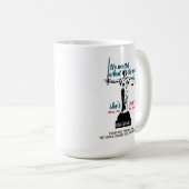 彼女は何をしても好ましくない政治だ コーヒーマグカップ (正面右)