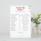 彼女は何を選択するか?パールブライダルシャワーゲーム (スタンド正面)