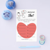 彼女は何歳だった?の結婚カップルのゲームカード チラシ (シングル)