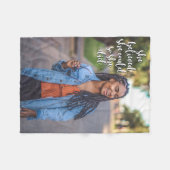 彼女は信じそうした|写真 フリースブランケット (正面(横))