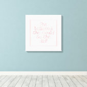 彼女は信じそう彼女は行った キャンバスプリント (インサイチュ (ウッドフロア))