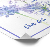 「彼女は信じやる気を起こさせる引用文 ポスター (角)