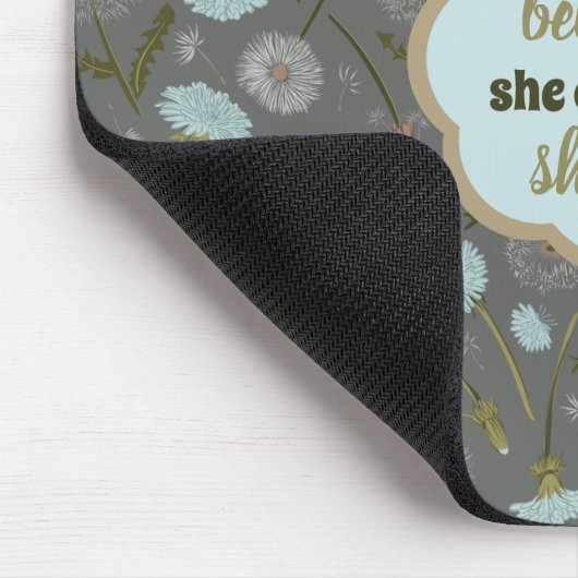 彼女は信じダネリオンの芸術を行うことができた マウスパッド (コーナー)