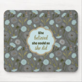 彼女は信じダネリオンの芸術を行うことができた マウスパッド (正面)