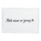 彼女は信じバレーボールをモノグラム出来た 枕カバー (裏面)