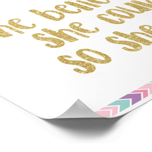 彼女は信じポスターを行うことができた ポスター (角)