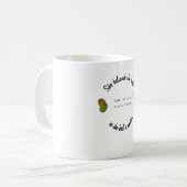 彼女は信じマティニを持っていたように出来た コーヒーマグカップ (正面左)