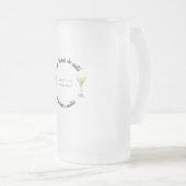 彼女は信じマティニを持っていたように出来た フロストグラスビールジョッキ (正面右)