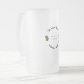 彼女は信じマティニを持っていたように出来た フロストグラスビールジョッキ (正面左)