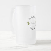 彼女は信じマティニを持っていたように出来た フロストグラスビールジョッキ (正面左)