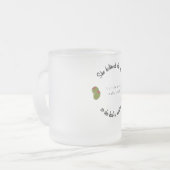 彼女は信じマティニを持っていたように出来た フロストグラスマグカップ (正面左)