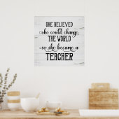彼女は信じ世界の先生を変えることができた ポスター (キッチン)