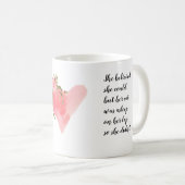 彼女は信じ出来る、猫好き コーヒーマグカップ (正面右)