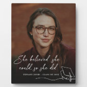 彼女は信じ卒業の写真を撮ることができた フォトプラーク (正面)