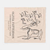 彼女は信じ卒業フリースブランケットできた フリースブランケット (正面(横))