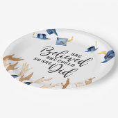 彼女は信じ卒業帽を被ることができた ペーパープレート (アングル)