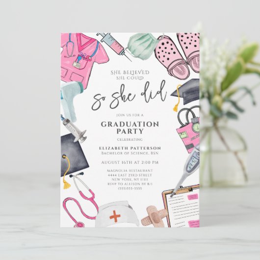 彼女は信じ卒業式のナースができた 招待状 (スタンド正面)