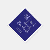 彼女は信じ卒業紙ナプキンスを得た スタンダードカクテルナプキン (角)