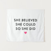 彼女は信じ壁のタペストリーをすることができるだろう タペストリー (正面(横))