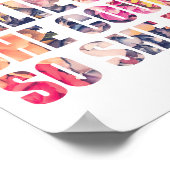 彼女は信じ女の引用文を受け感動的た ポスター (角)