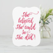 彼女は信じ女性フェミニストをすることができた 招待状 (スタンド正面)