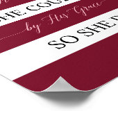 彼女は信じ彼の恵みによって彼女は出来たので彼女は行った ポスター (角)