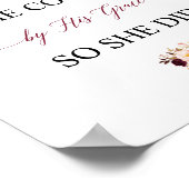 彼女は信じ彼の恵みによって彼女は出来たので彼女は行った ポスター (角)