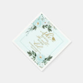 彼女は信じ彼女がパーティーのナプキを卒業した スタンダードカクテルナプキン (角)