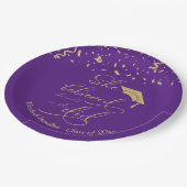 彼女は信じ彼女がパーティーを卒業した ペーパープレート (アングル)