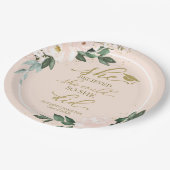 彼女は信じ彼女がパーティーを卒業した ペーパープレート (アングル)