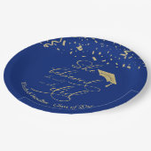 彼女は信じ彼女がパーティー・ブルーを卒業した ペーパープレート (アングル)