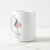 彼女は信じ暗い肌の女の子を卒業することができた コーヒーマグカップ (正面左)