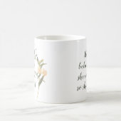 彼女は信じ水の色のフローラを書き出すことができた コーヒーマグカップ (中央)