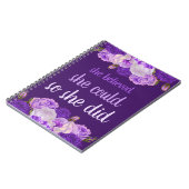 彼女は信じ紫色のフローラをした ノートブック (左側)