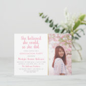 彼女は信じ自分が卒業写真を撮ることができるように 招待状 (スタンド正面)