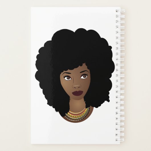 彼女は信じ、黒い女、自然の髪を持つことができた プランナー手帳 (裏面)