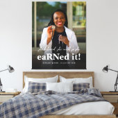 彼女は信じRNでナース写真の卒業を行った キャンバスプリント (インサイチュ (寝室))