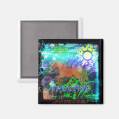 彼女は信用を置くのが好きになった マグネット (正面/裏面)