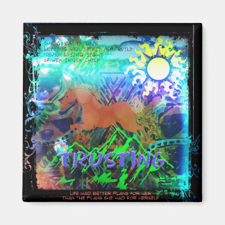 彼女は信用を置くのが好きになった マグネット