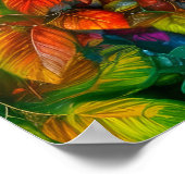 彼女は光る離れ女だ |デジタルアート ポスター (角)