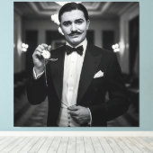 彼女は再び遅れている、Natasha Usによって1920年代を取る キャンバスプリント (インサイチュ (ウッドフロア))