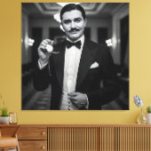 彼女は再び遅れている、Natasha Usによって1920年代を取る キャンバスプリント (インサイチュ (リビング))