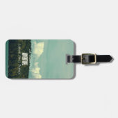 彼女は冒険の荷物のラベルを捜しました ラゲッジタグ (正面横)