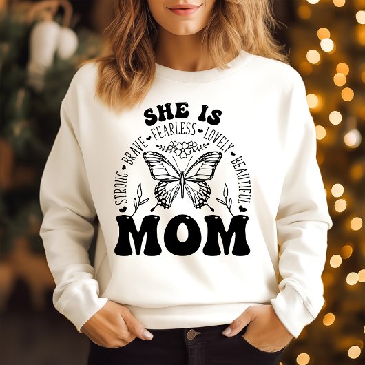 彼女は勇敢で恐れを知らない スウェットシャツ