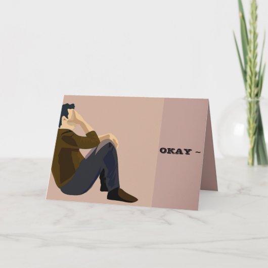 彼女は勇気付けられる サンキューカード (正面)