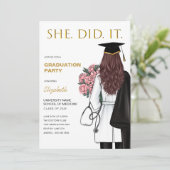 彼女は医学校卒業招待状をした 招待状 (スタンド正面)