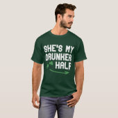 彼女は半分私のdrunkerです tシャツ (正面フル)
